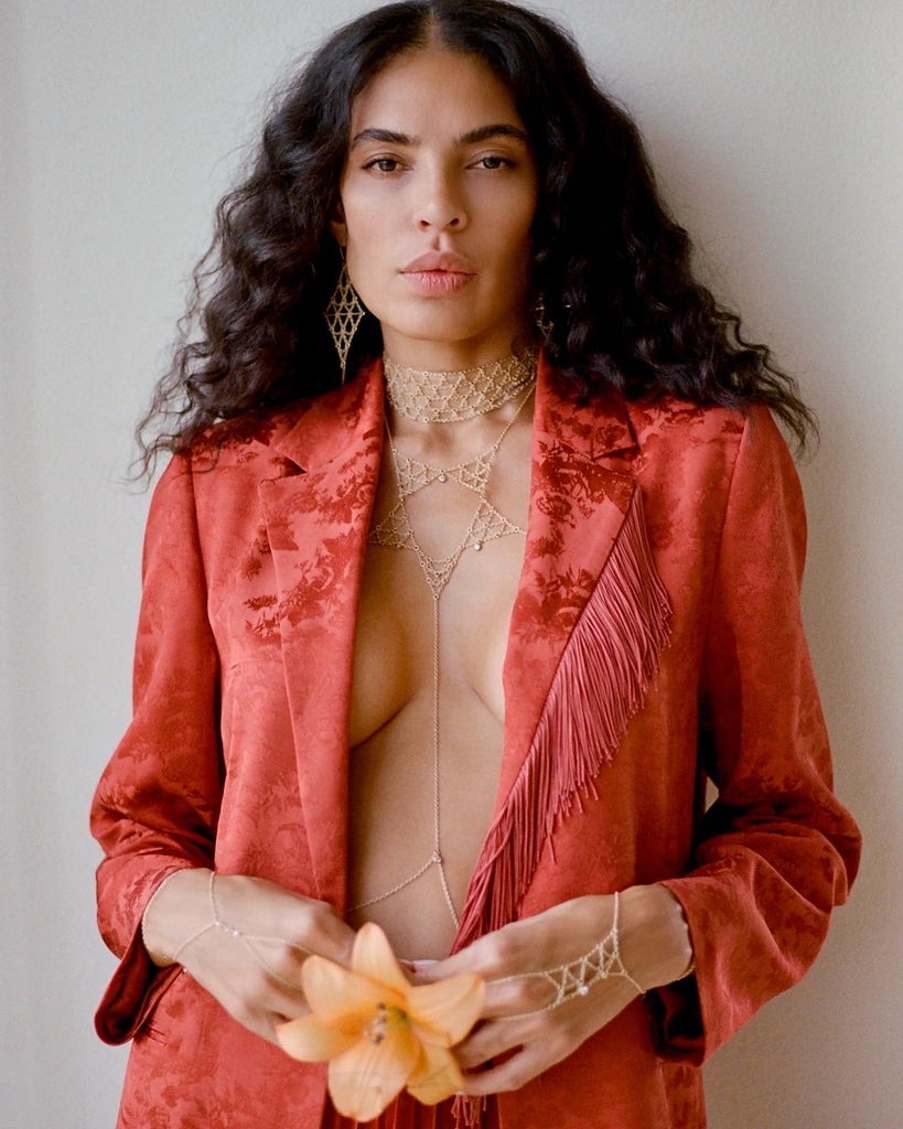 Portal Star Body Chain - Goldish