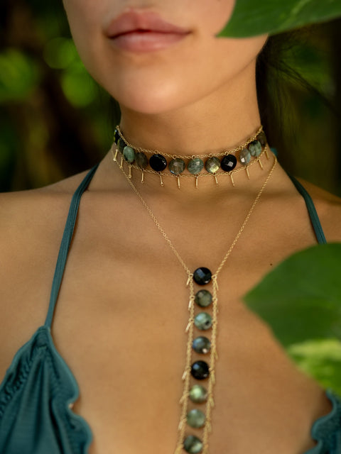 Ladders to Bliss Jingle Jungle Gemstone Choker