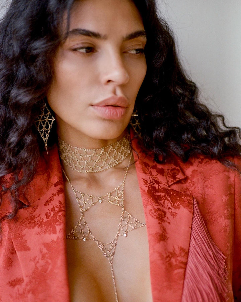 Portal Star Body Chain - Goldish