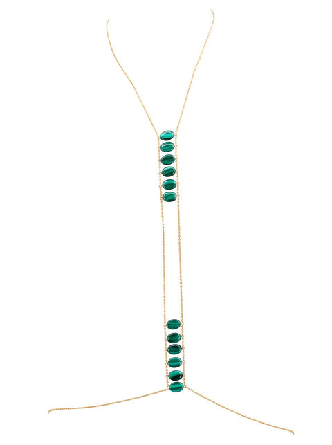 Ladders To Bliss Gemstone Body Chain - Goldish