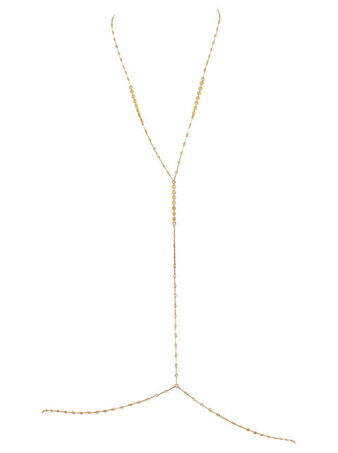 Disco Simplicity Body Chain - Goldish