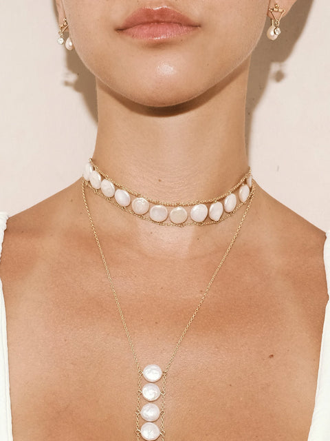 Ladders to Bliss Pearl Choker