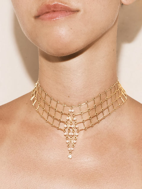 Cleopatra Pearl Choker