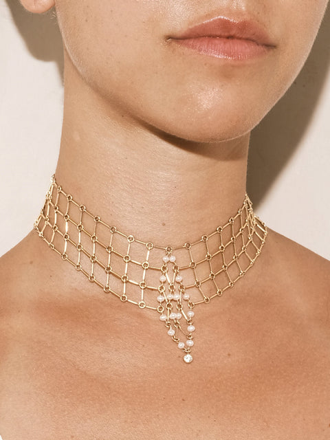Cleopatra Pearl Choker