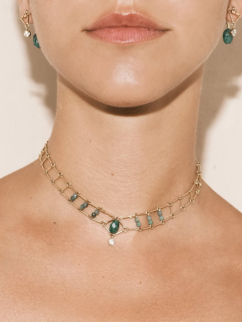Mini Cleopatra Eye Necklace