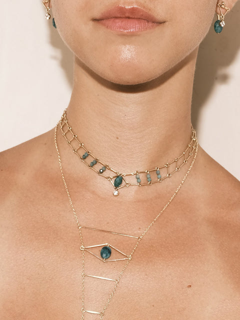 Mini Cleopatra Eye Necklace