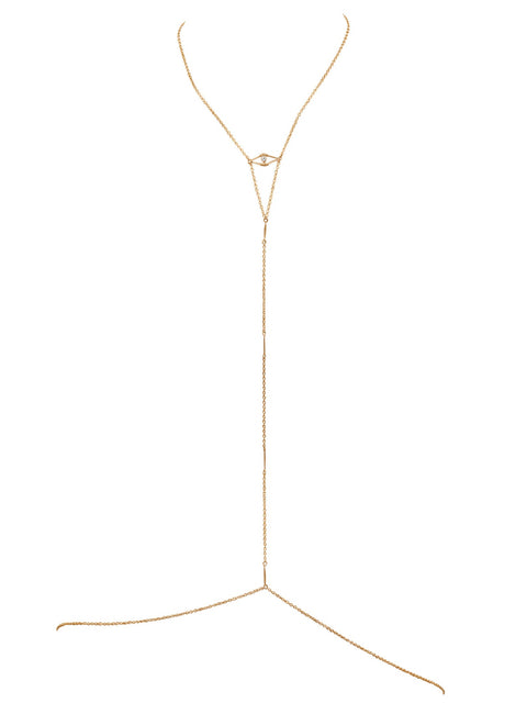 Diamond Eye Body Chain - Goldish