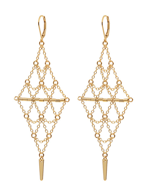 Starlight Earrings - Goldish