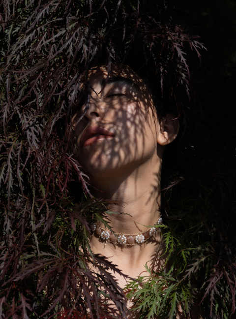 Ladders to Bliss Flower Gemstone Choker