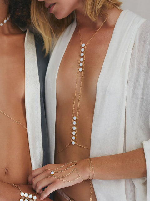 Ladders to Bliss Circle Stone Body Chain