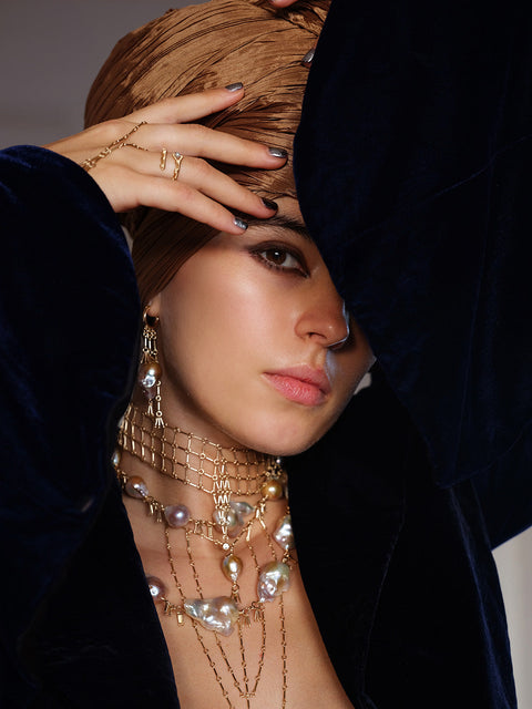 Baroque Hoop Earrings