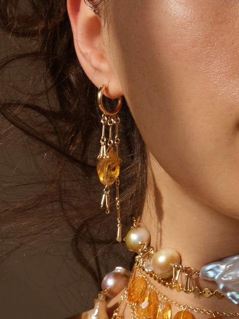 Baroque Hoop Earrings