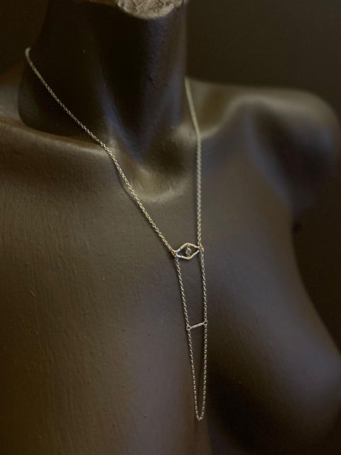 Diamond Eye Necklace - Hand Chain