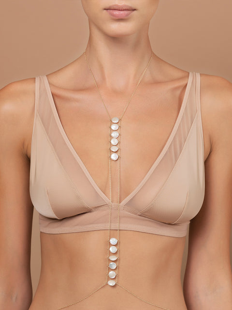 Ladders to Bliss Pearl Body Chain L