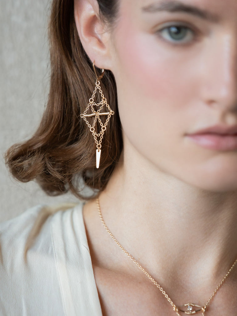 Starlight Earrings - Goldish