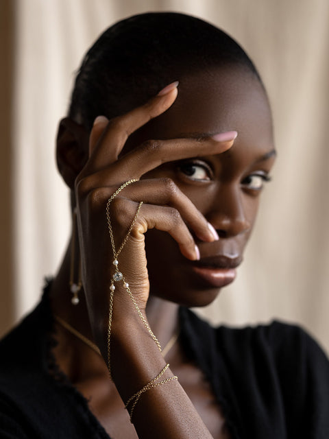 Orbit Hand Chain - Goldish