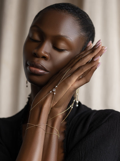Orbit Hand Chain - Goldish