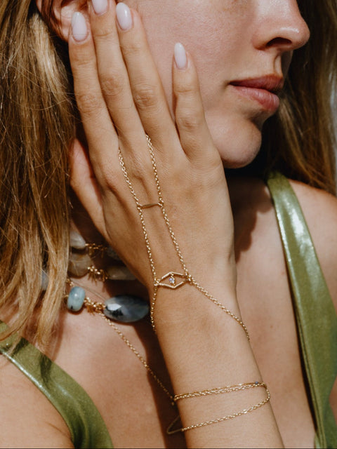 Diamond Eye Hand Chain