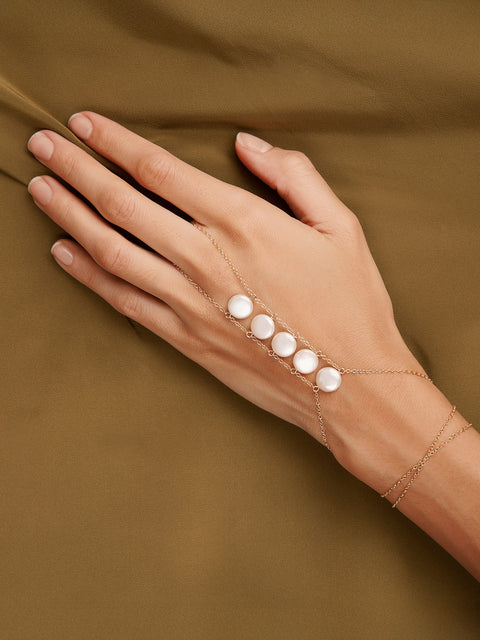Ladders to Bliss Pearl Hand Chain