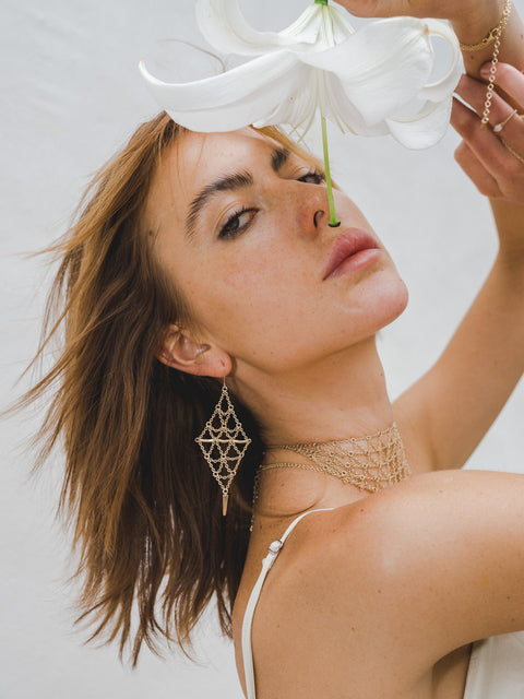 Starlight Earrings - Goldish