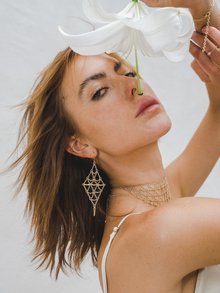 Starlight Earrings - Goldish