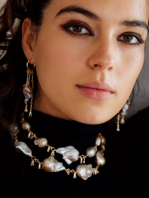 Baroque Pearl Choker Necklace