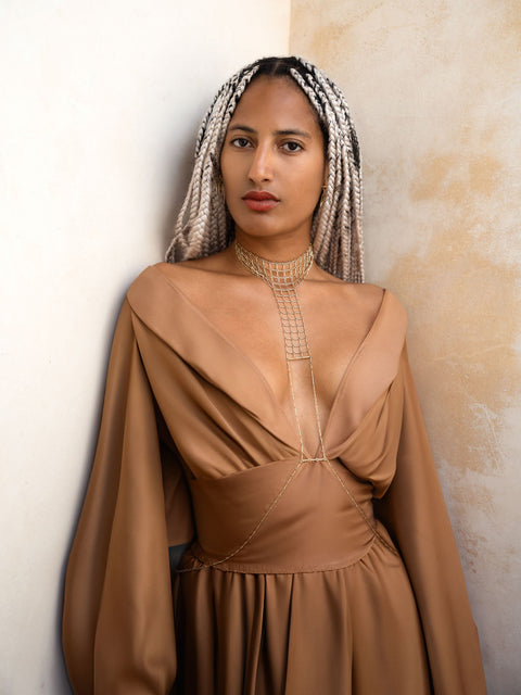 Queen crown choker Cleopatra Armor