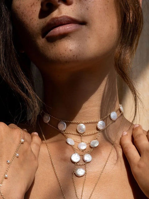 Tree of Life Choker Pearls