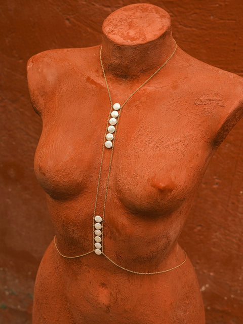 Ladders to Bliss Pearl Body Chain L