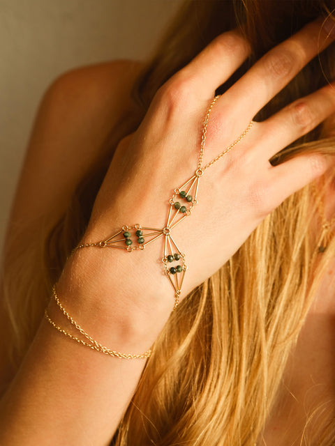 Trinity Blossom Hand Chain