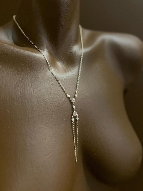 Serendipity Diamond Necklace - Hand Chain