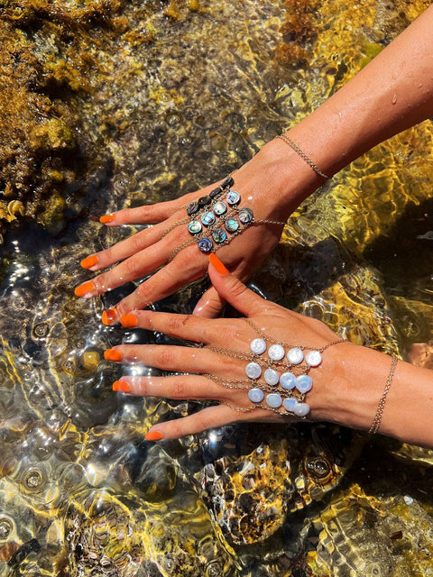 Cadena de mano Triple Ladders to Bliss Abalone 