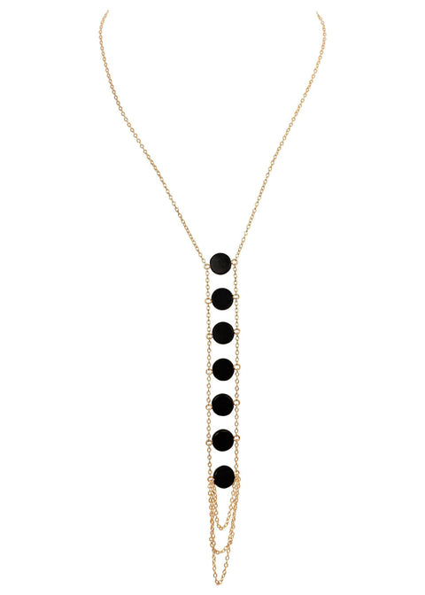 7 Chakra Necklace - Goldish