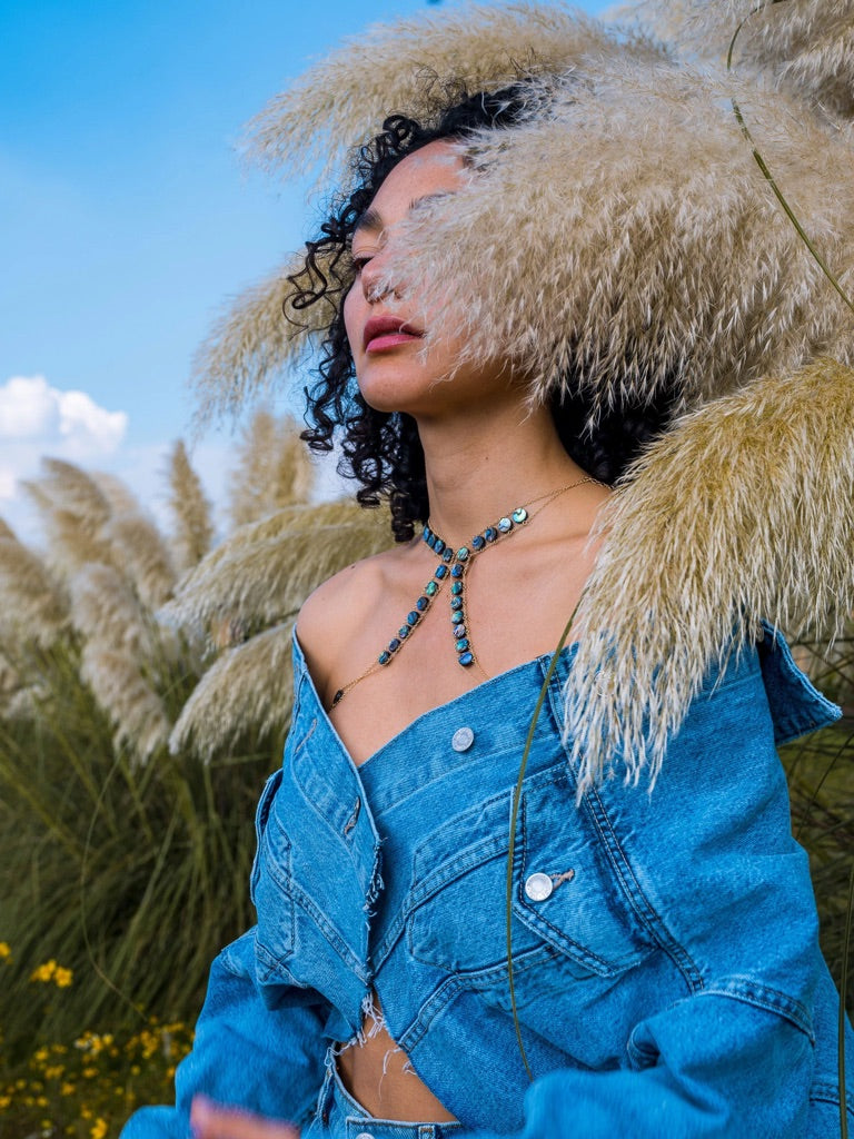 Master Abalone Body Chain - Goldish