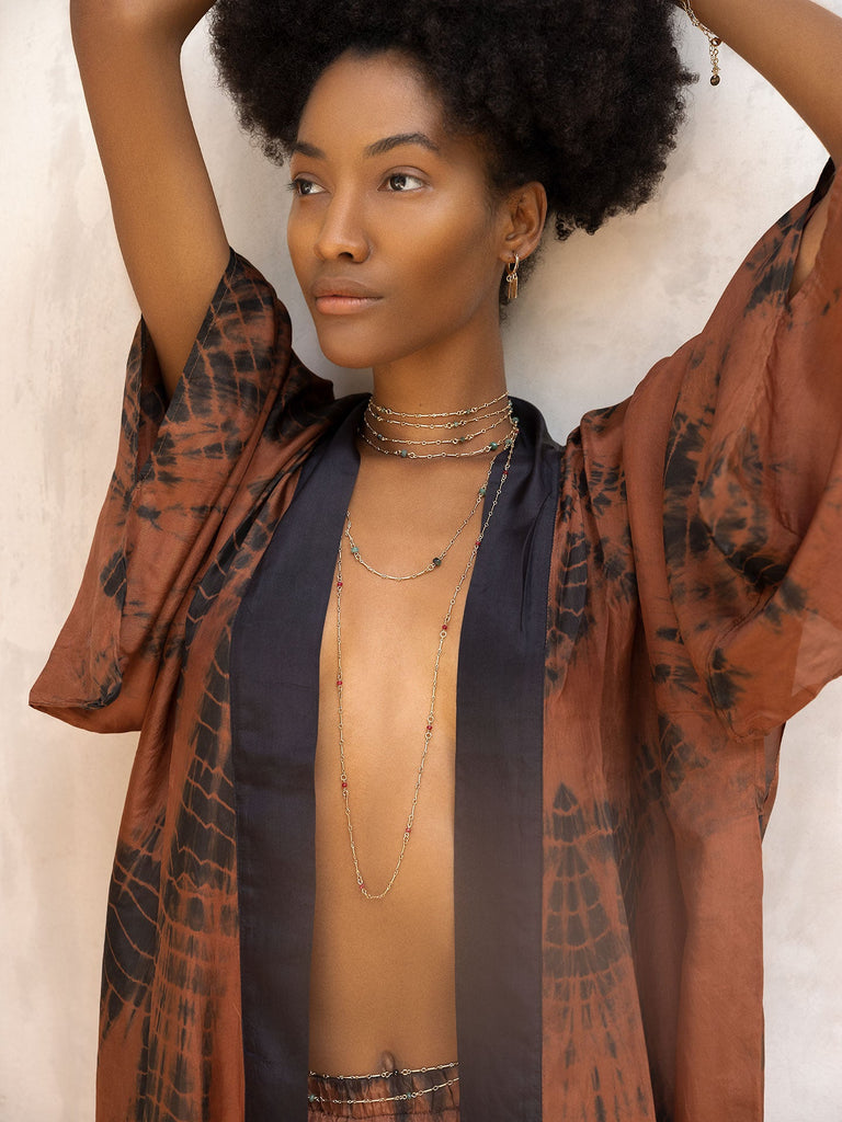 Perfection Gemstone Chain - Goldish