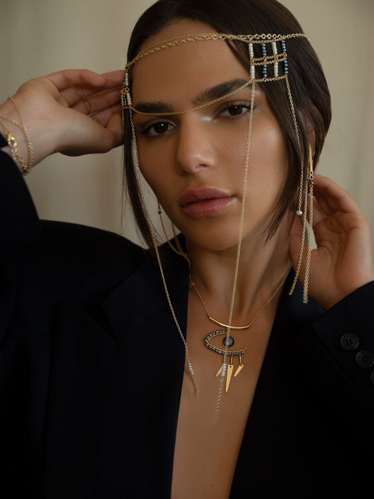 Joker Face Chain - Goldish