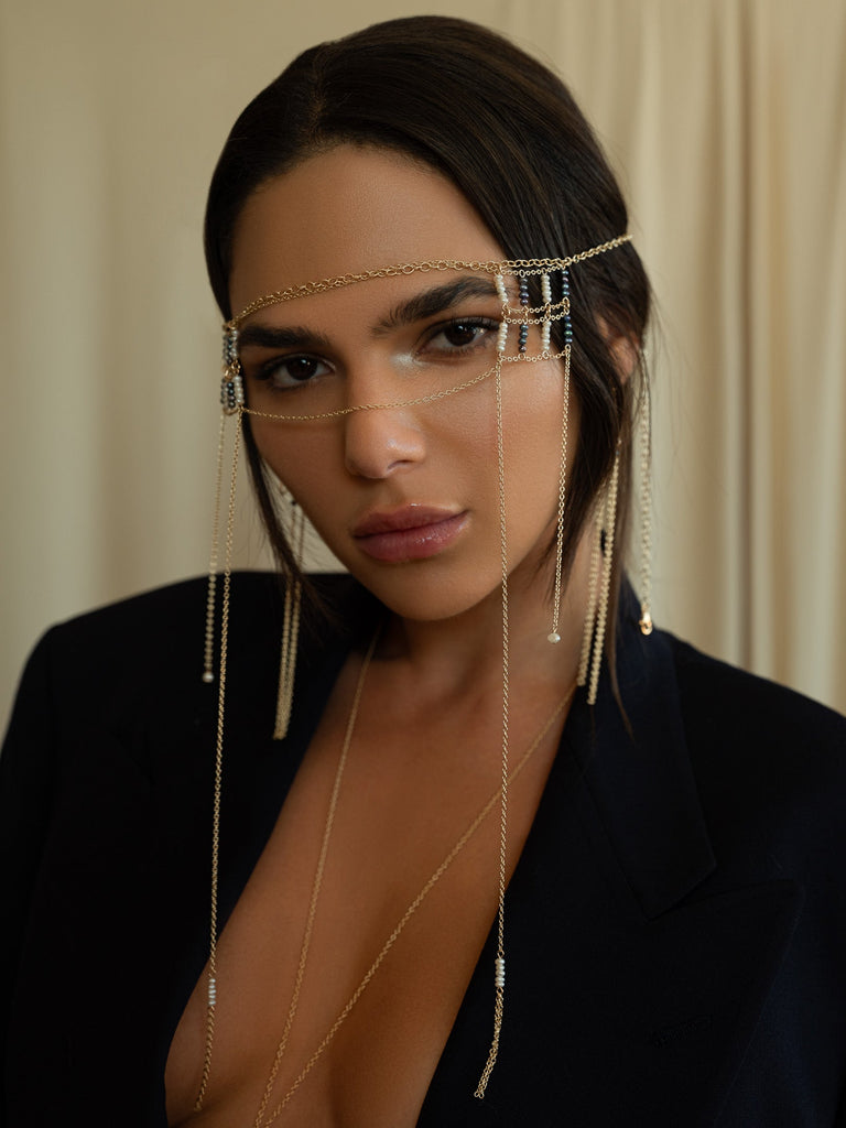 Joker Face Chain - Goldish