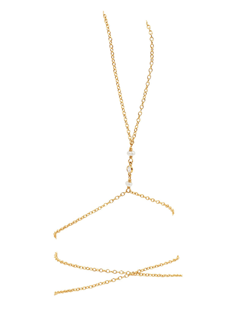 Serenity Hand Chain - Goldish