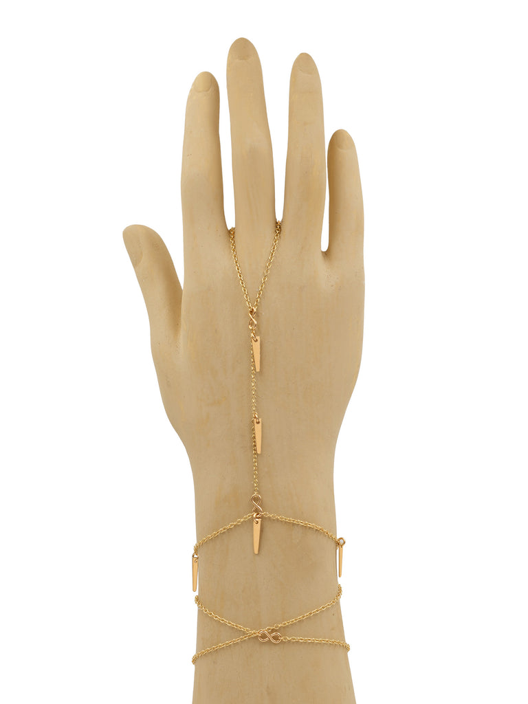 Arrow Simplicity Hand Chain - Goldish