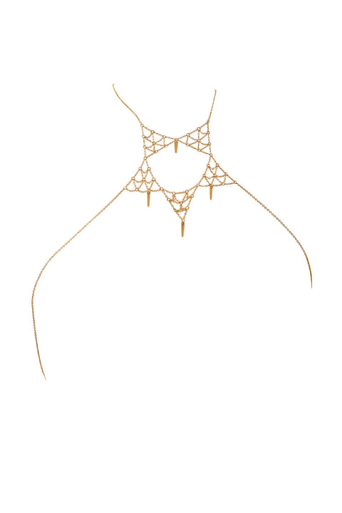 Portal Arrows Harness Body Chain - Goldish