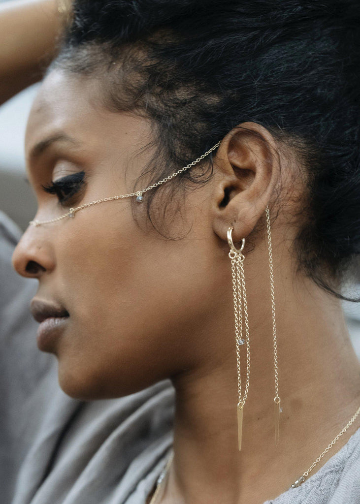 Arrow Vine Facechain - Goldish