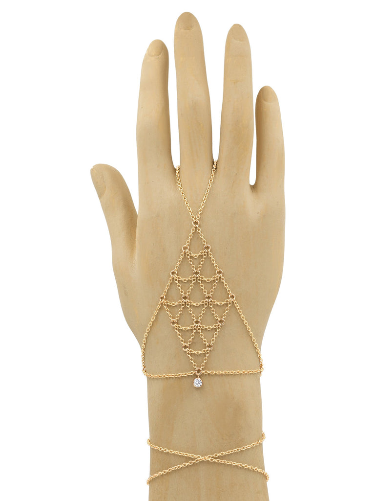Starlight Glove Hand Chain - Goldish