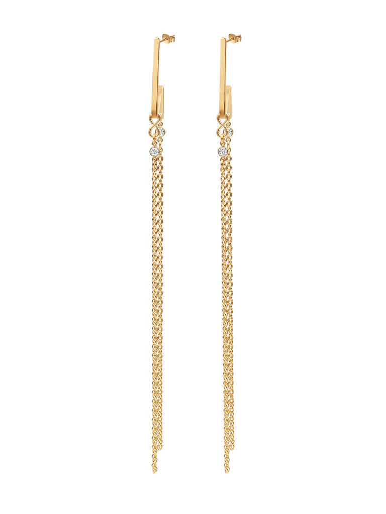 Doublicious Gemstone Earring - Goldish