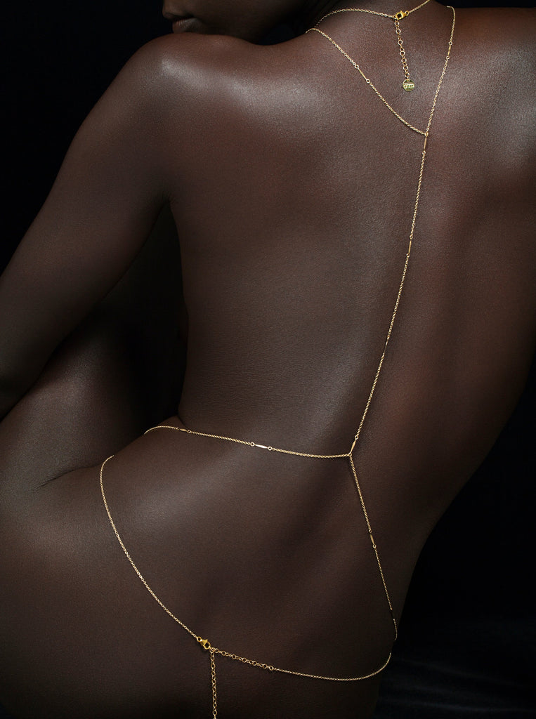 Simplicity Body Chain - Goldish