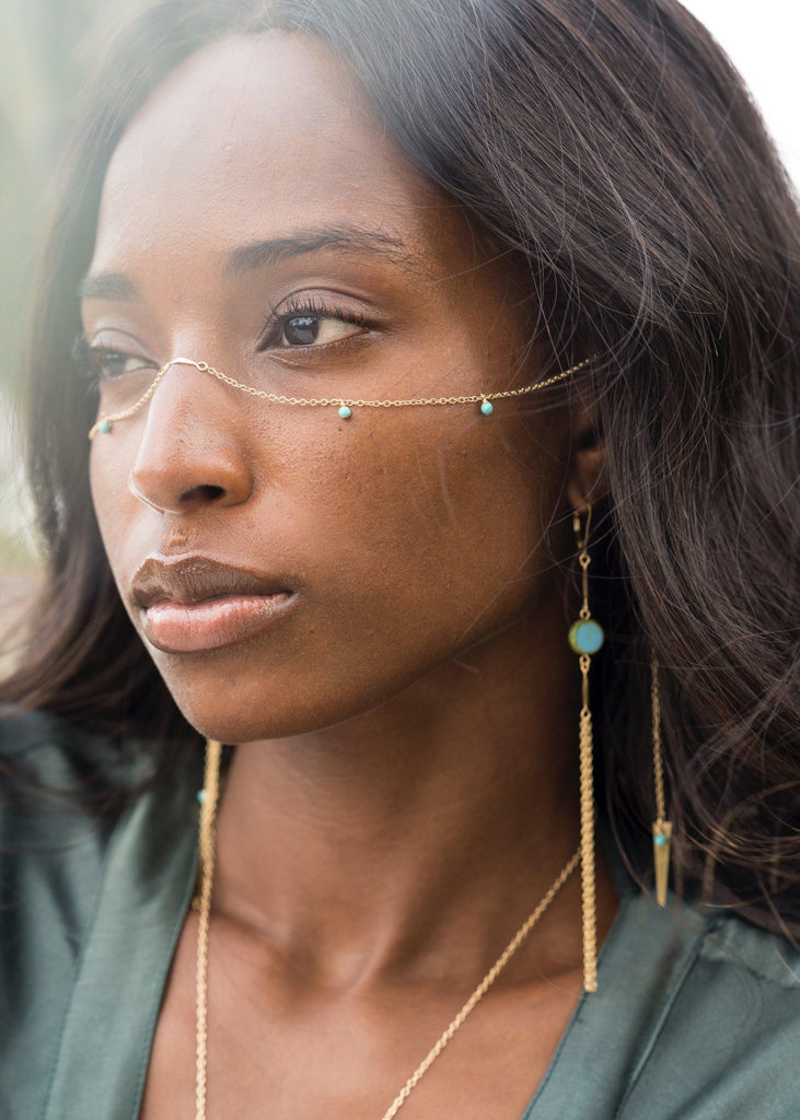 Arrow Vine Facechain - Goldish