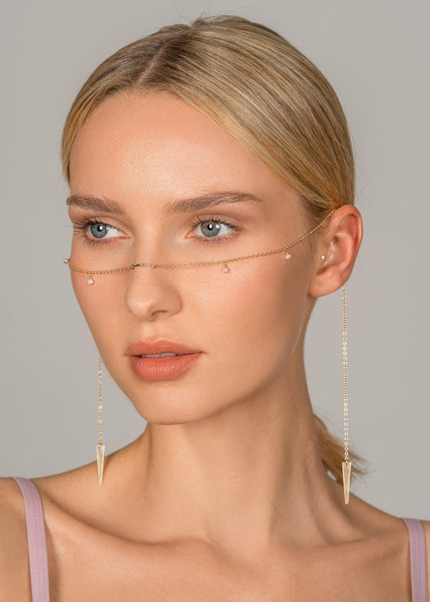 Arrow Vine Facechain - Goldish