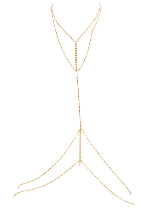 Disco Eagle Bodychain - Goldish