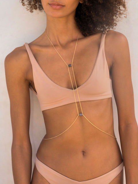 Center Point Bodychain - Goldish