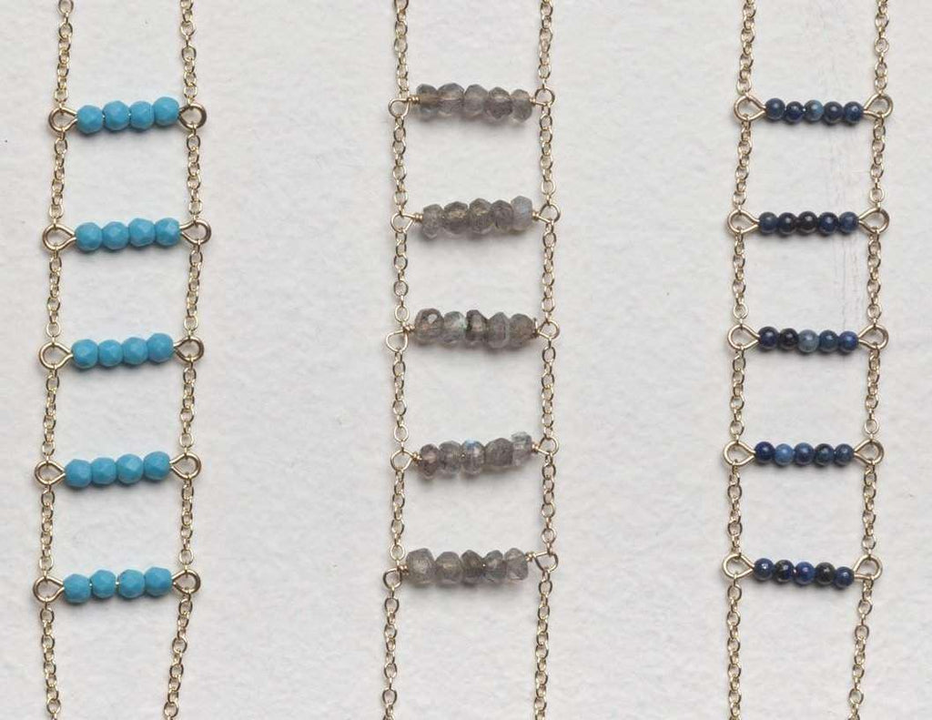 Double Ladders to Bliss Gemstone - Goldish