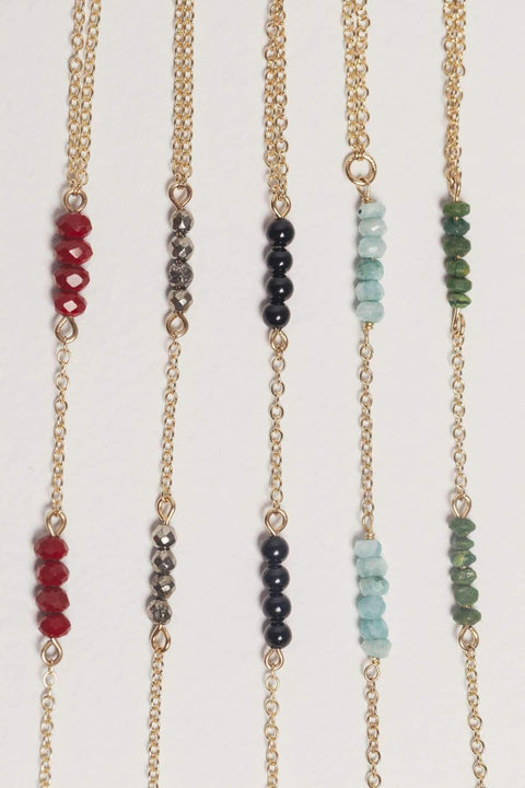 Gemstone Simplicity Handchain - Goldish